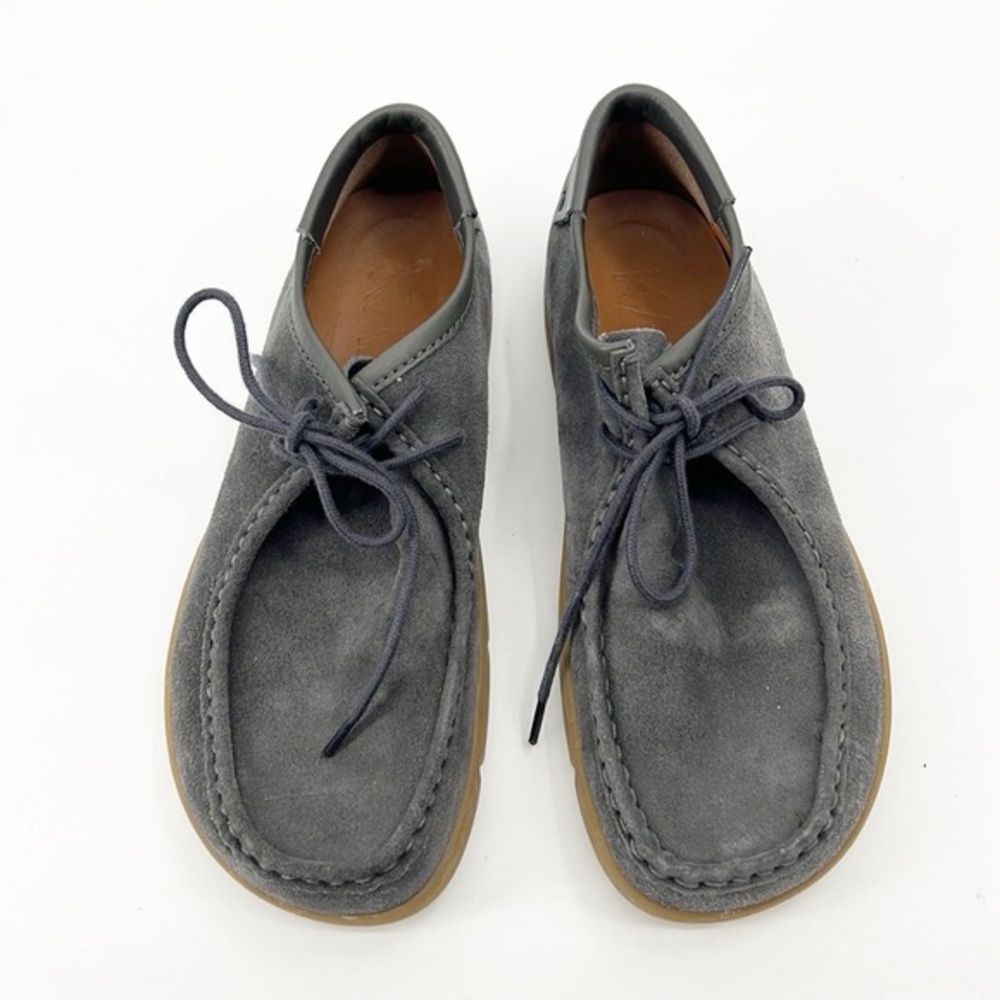 KALSO EARTH SHOE Darby Negative Heel Carbon Gray suede Women's Size 41 10 NWOT
